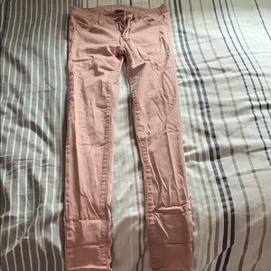 Pink skinny jeans